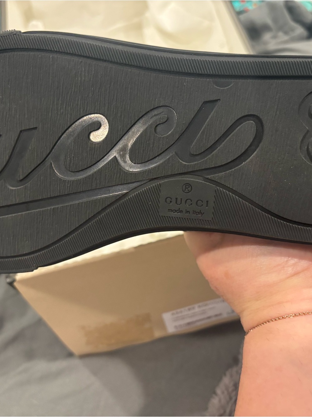 Gucci Black Canvas Sneaker - Picture 9 of 10